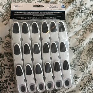 Mainstays Jumbo Clothespins - Black and White